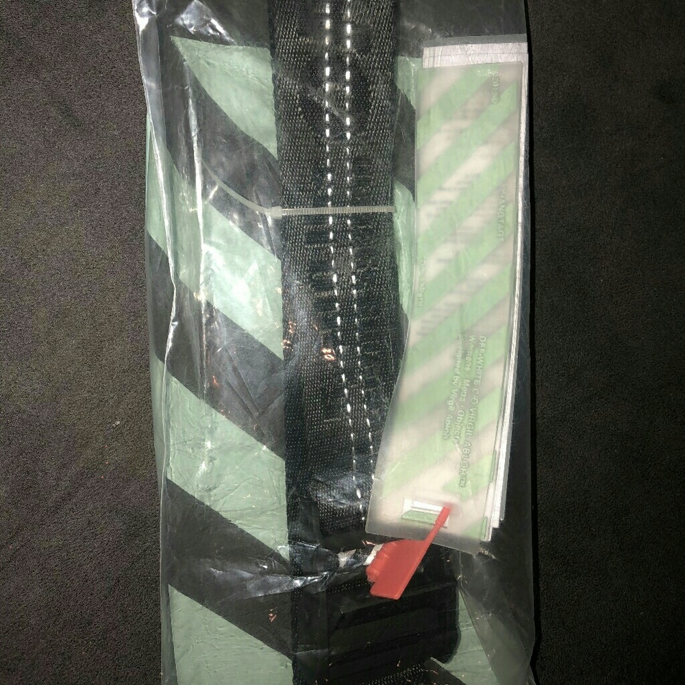 Authentic Off-white Industrial Belt -Black